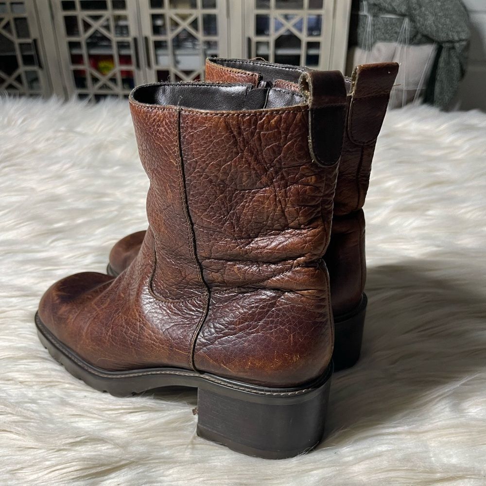 High Sierra 90's Chunky Heel Leather Boots in Brown | Size 7.5 - Picture 5 of 14